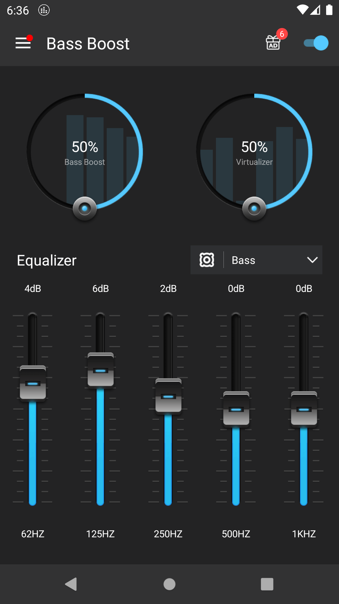 Bass Booster & Equalizer - screenshot