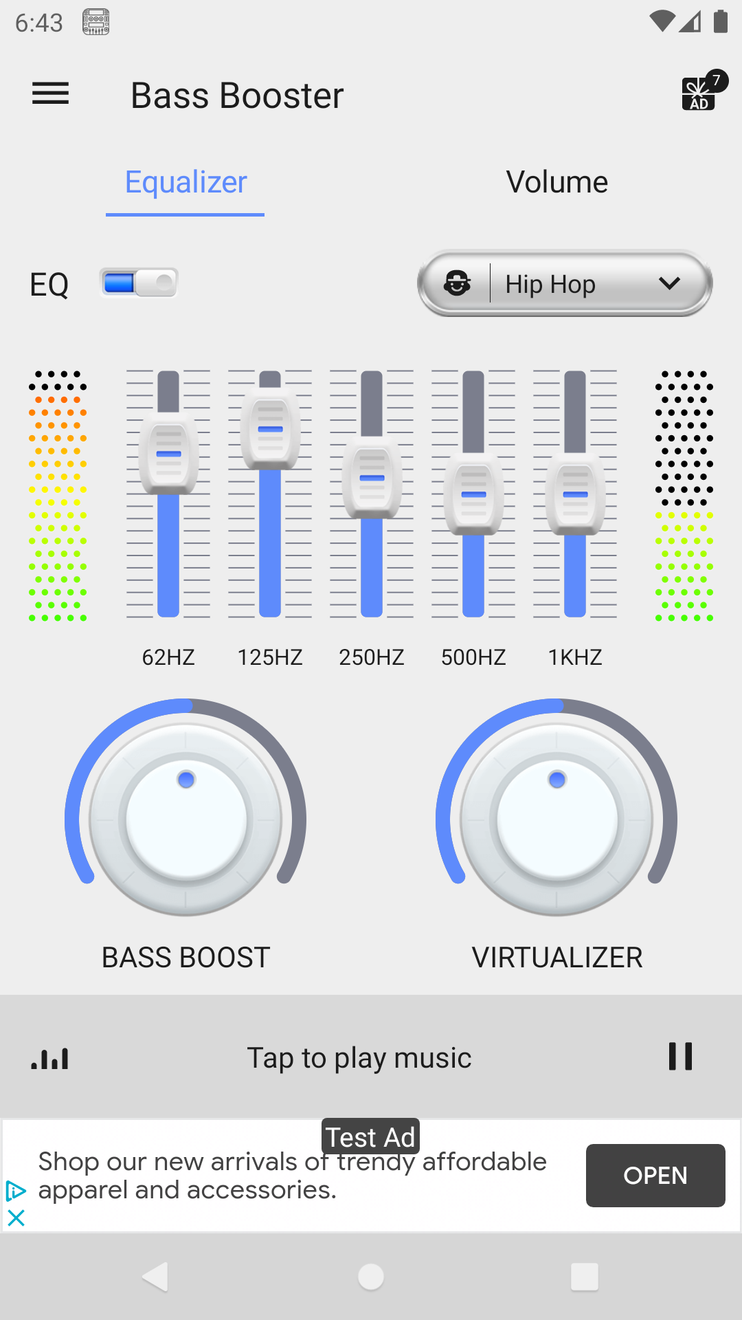 Equalizer -- Bass Booster & Volume EQ &Virtualizer - screenshot